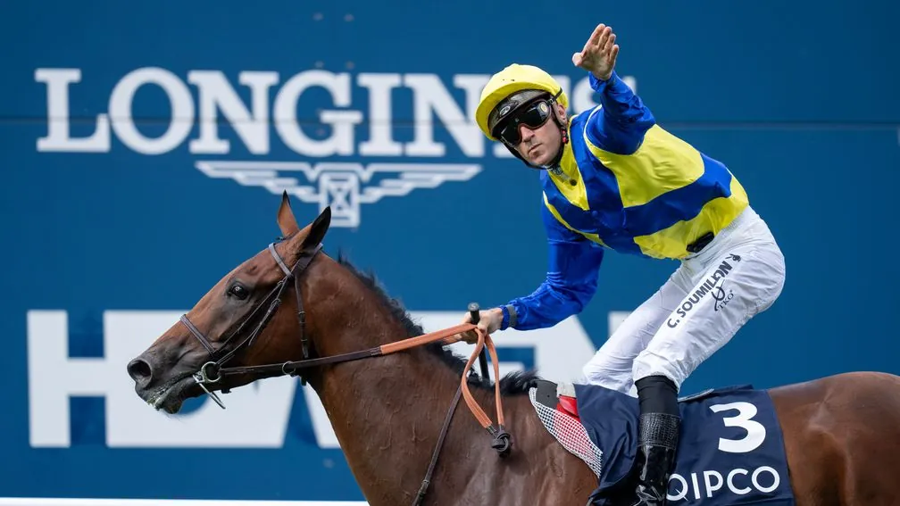 Goliath and Christophe Soumillon win the King George VI and Queen Elizabeth Stakes