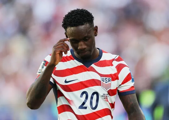 Folarin Balogun will now be suspended for the USA’s last-16 tie against Belgium