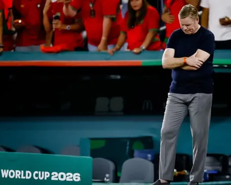 Ronald Koeman does not appear overly positive during Monday’s penalty shootout in Monterrey. Perhaps he knew what was coming